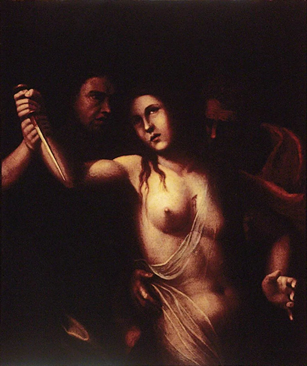 Mort de Lucrèce - Il Sodoma (Giovanni Antonio Bazzi) image 1 reproduction réalisée par Alpha Reproduction