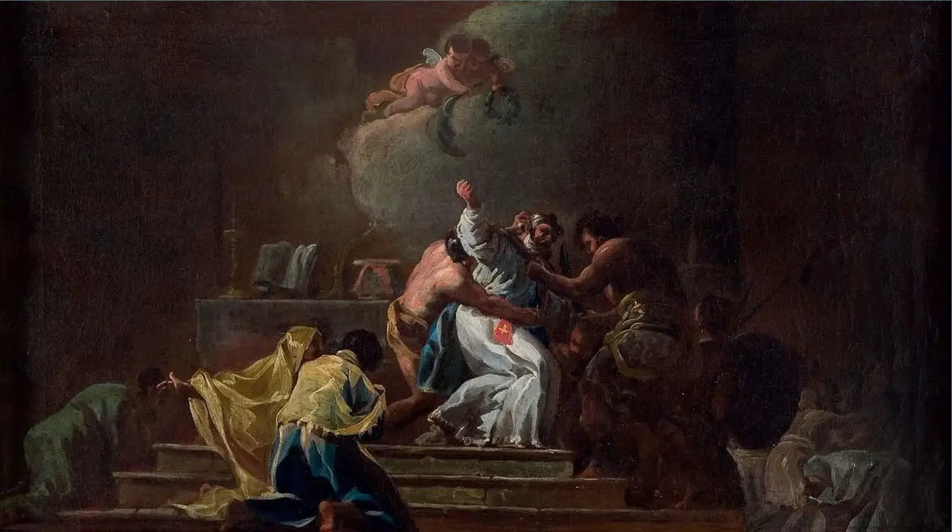 Mort de saint Albert de Jérusalem - Francisco de Goya image 1 copie peinte à la main à l’huile