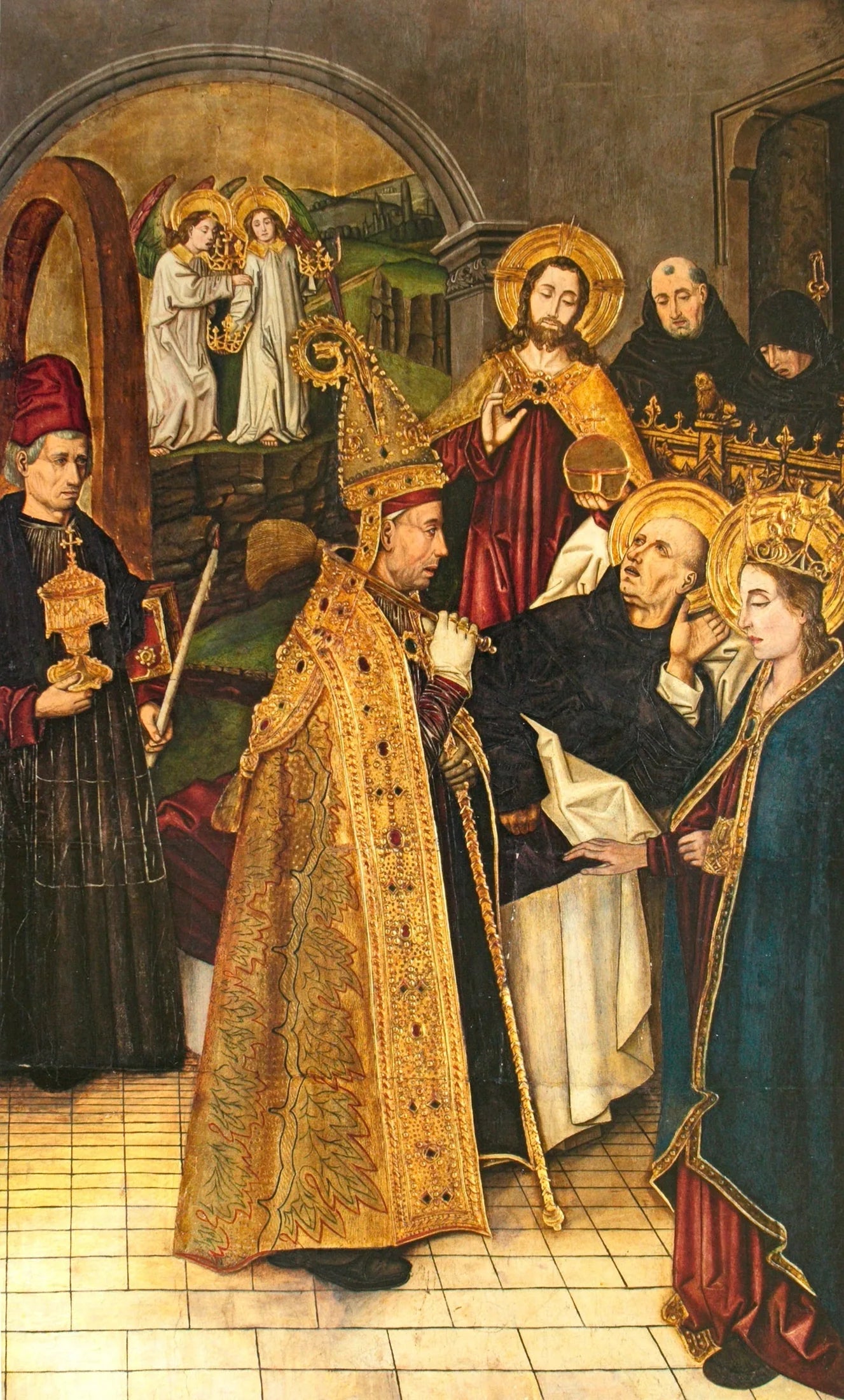 Mort de Saint-Domingue de Silos - Bartolomé Bermejo image 1 reproduction d’œuvre d’art à l’huile