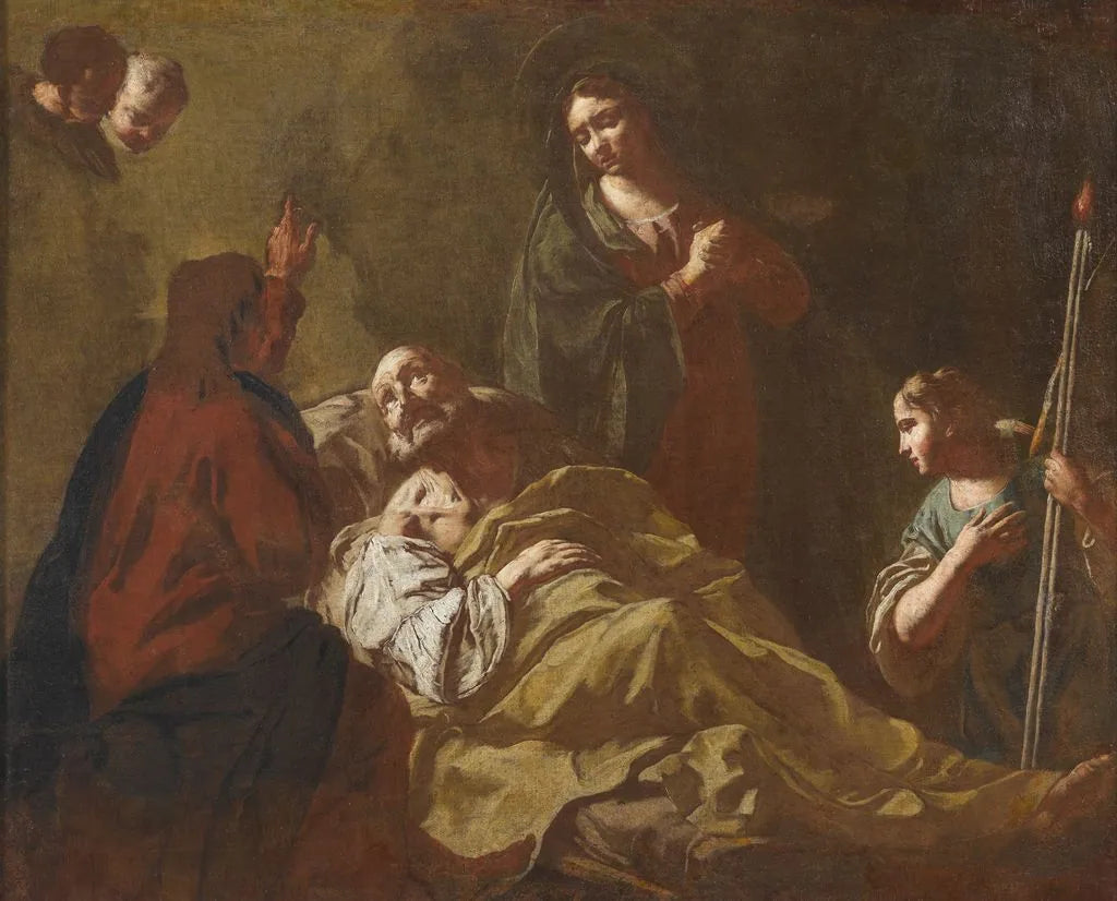 Mort de saint Joseph - Giovanni Battista Piazzetta image 1 copie de tableau peinte à la main