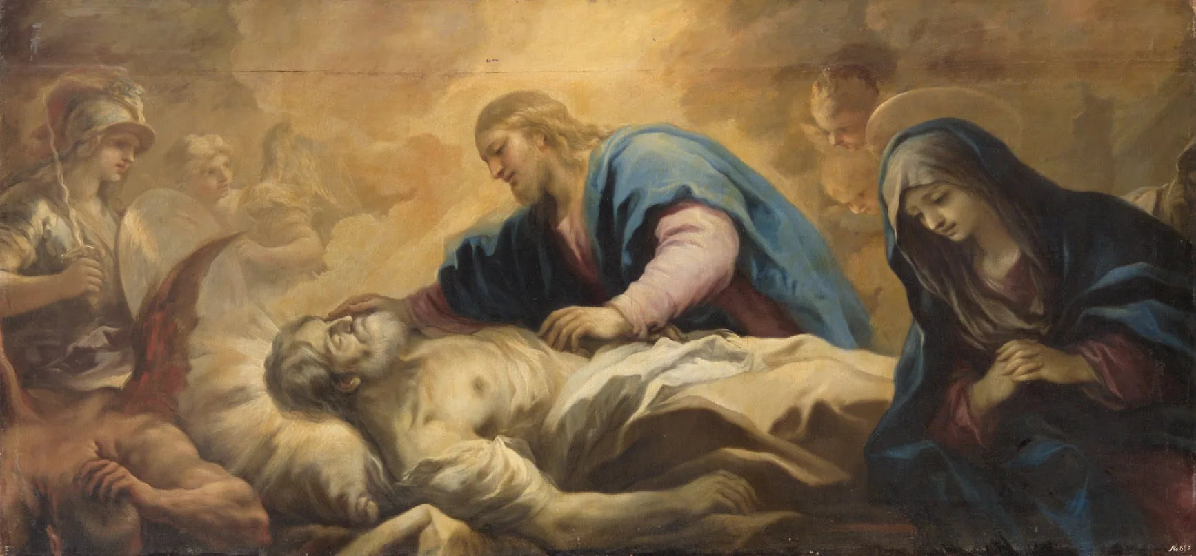 Mort de saint Joseph - Luca Giordano image 1 reproduction d’œuvre d’art à l’huile