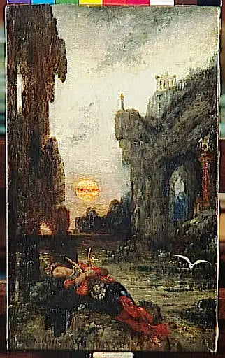 Mort de Sapho - Gustave Moreau image 1 tableau peint à l’huile sur toile