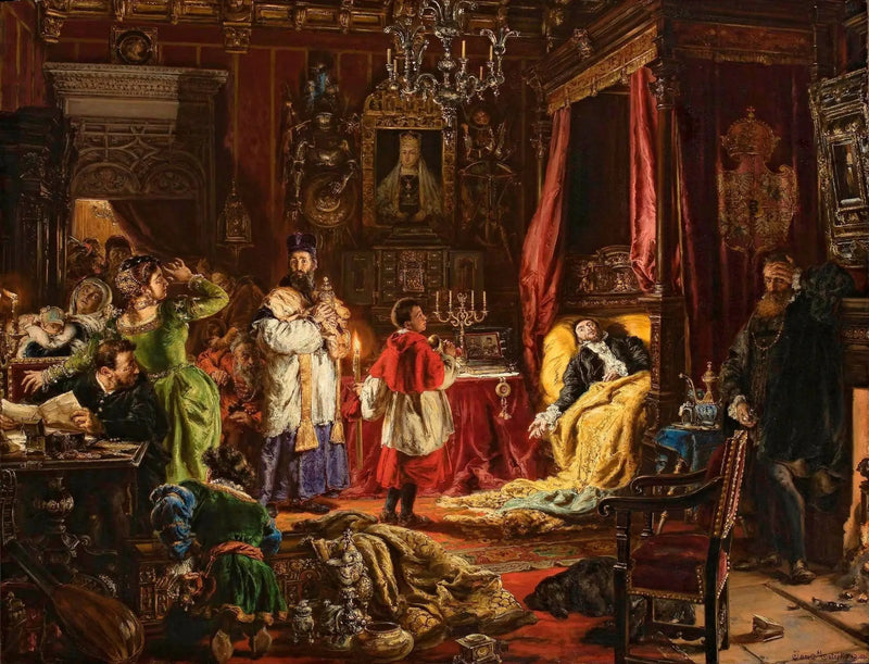 Mort de Sigismond Auguste à Knyszyn en 1572 - Jan Matejko