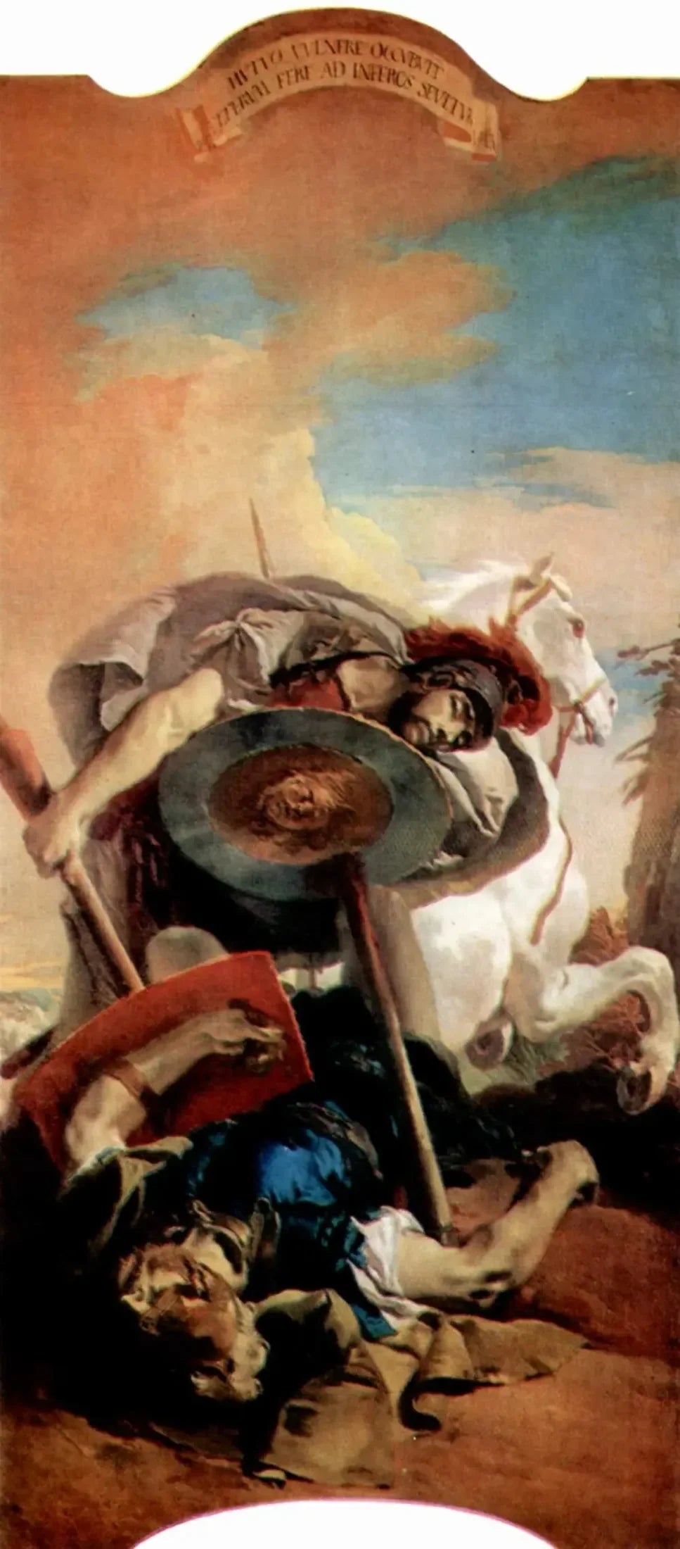 Mort du consul L. J. Brutus lors d'un duel avec Aruns - Giovanni Battista Tiepolo image 1 copie peinte à la main à l’huile