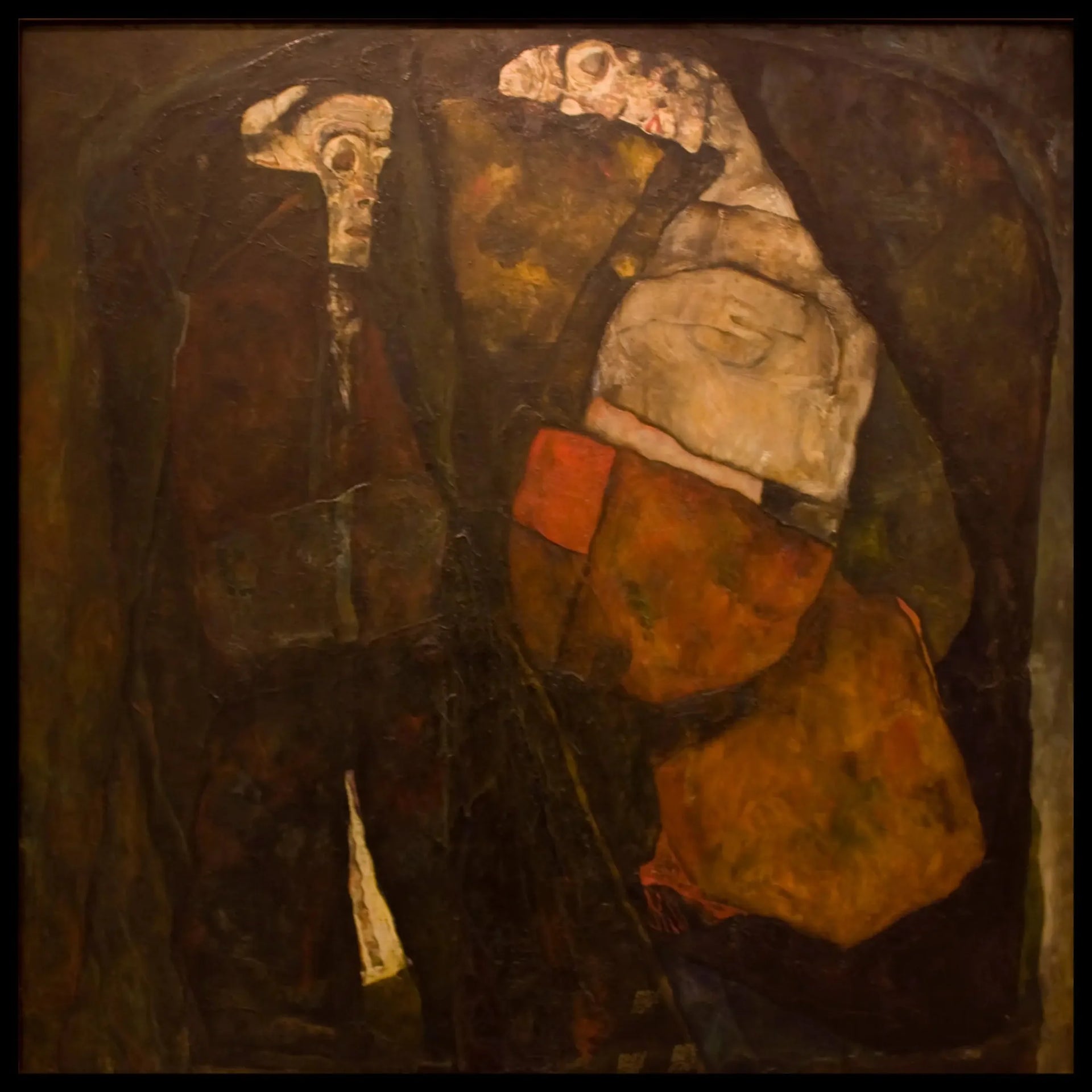 Mort et Jeune fille - Egon Schiele image 1 reproduction de peinture à l’huile