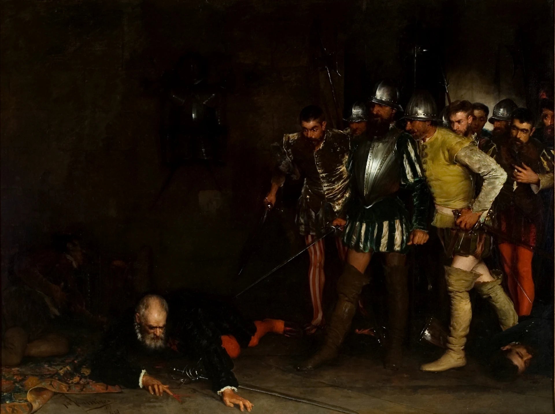 La mort de Francisco Pizarro - Manuel Ramírez Ibáñez