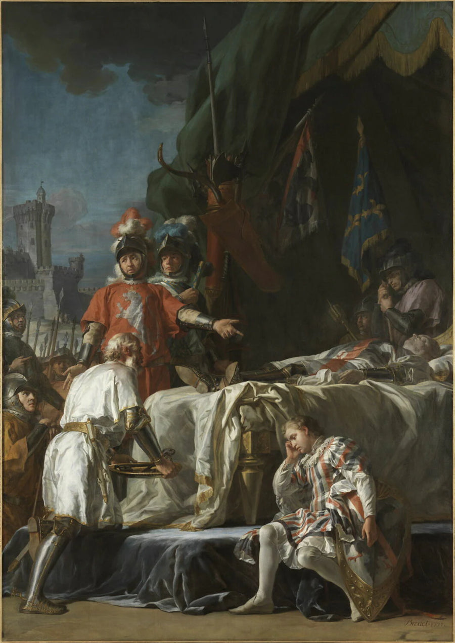 La Mort de Du Guesclin. (Honneurs rendus au Connétable Du Guesclin par la Ville de Randon. (13 juillet 1380). - Nicolas Guy Brenet