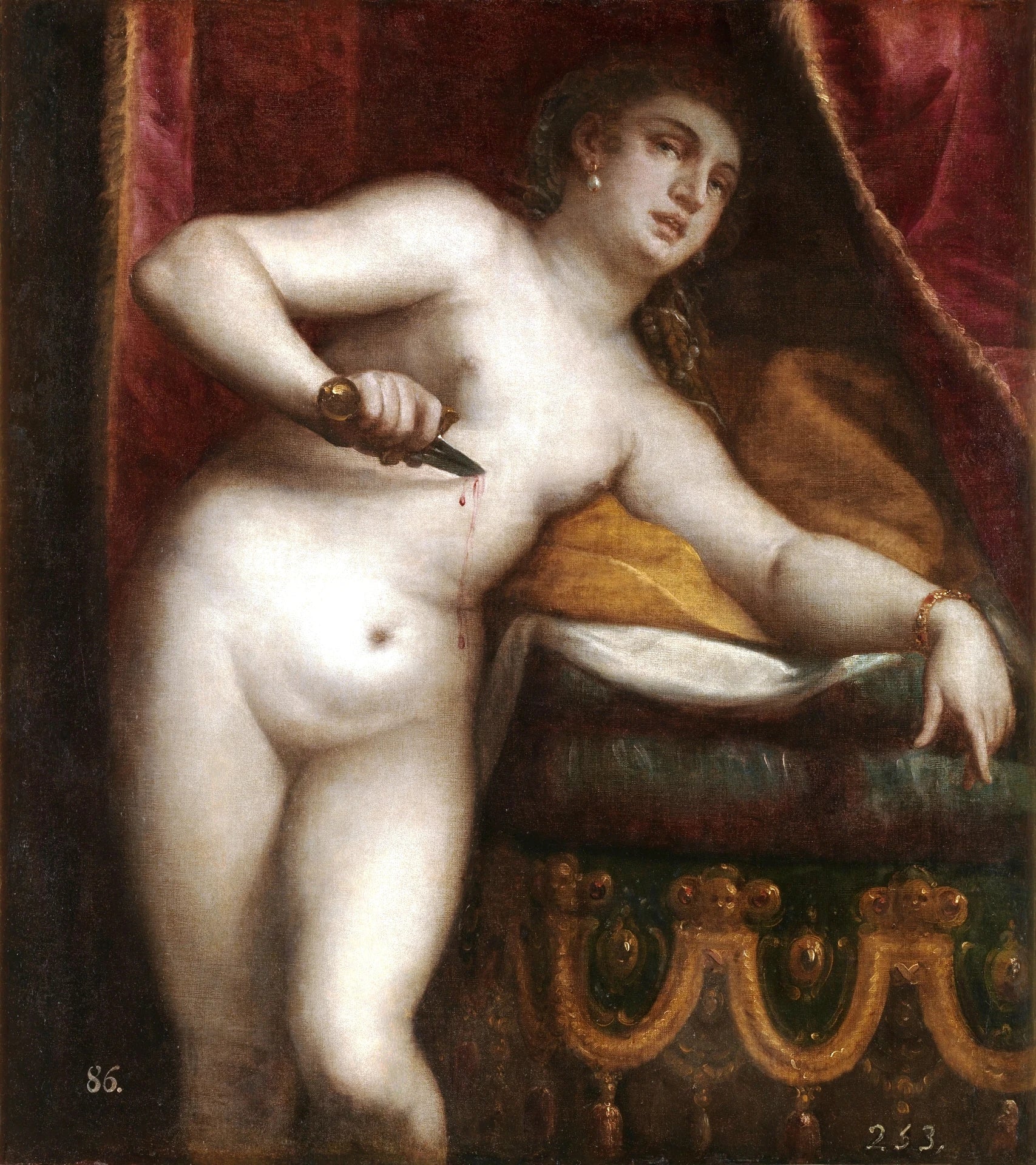 La mort de Lucrèce - Luca Cambiaso