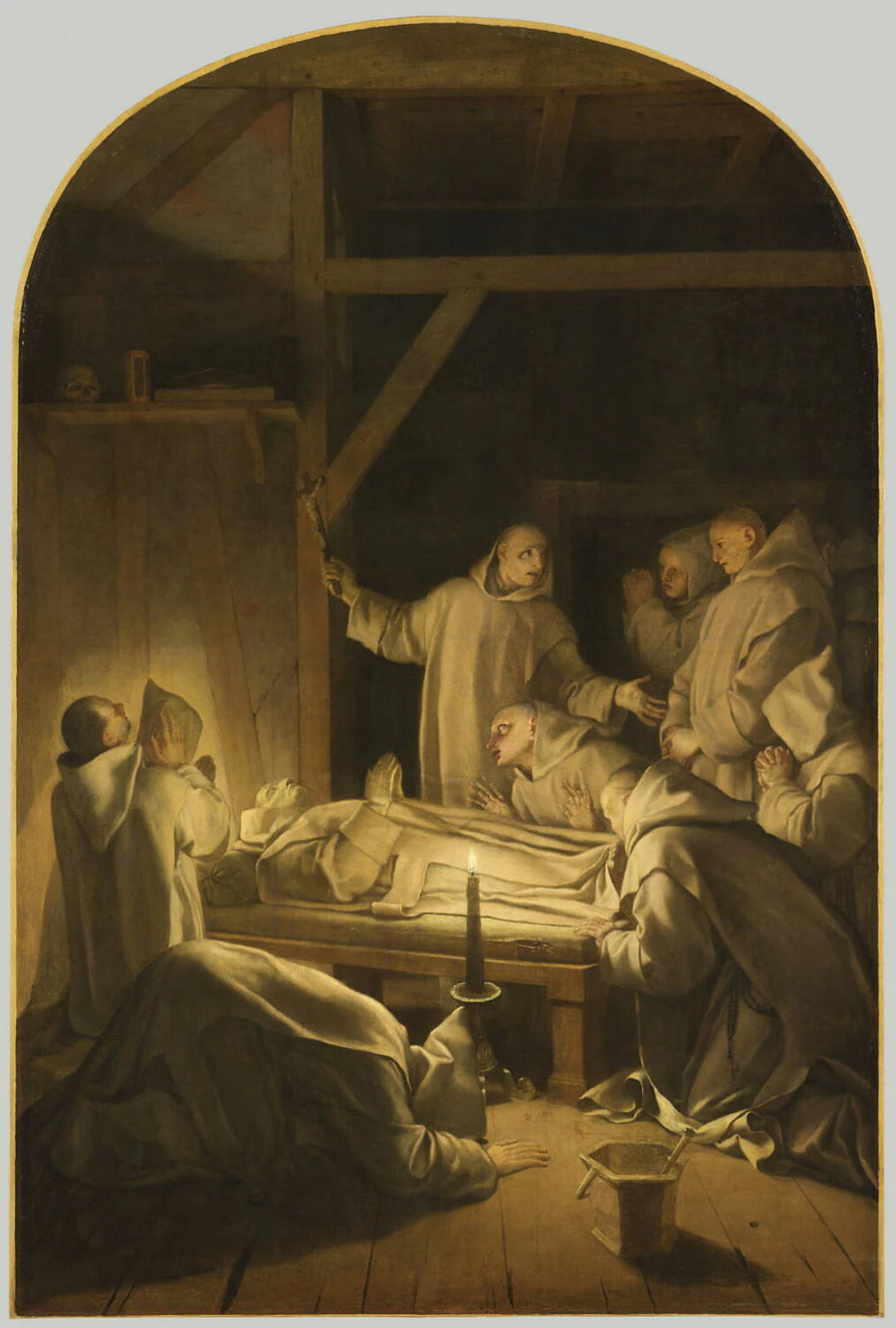 Mort de saint Bruno le 6 octobre 1101 - Eustache Le Sueur