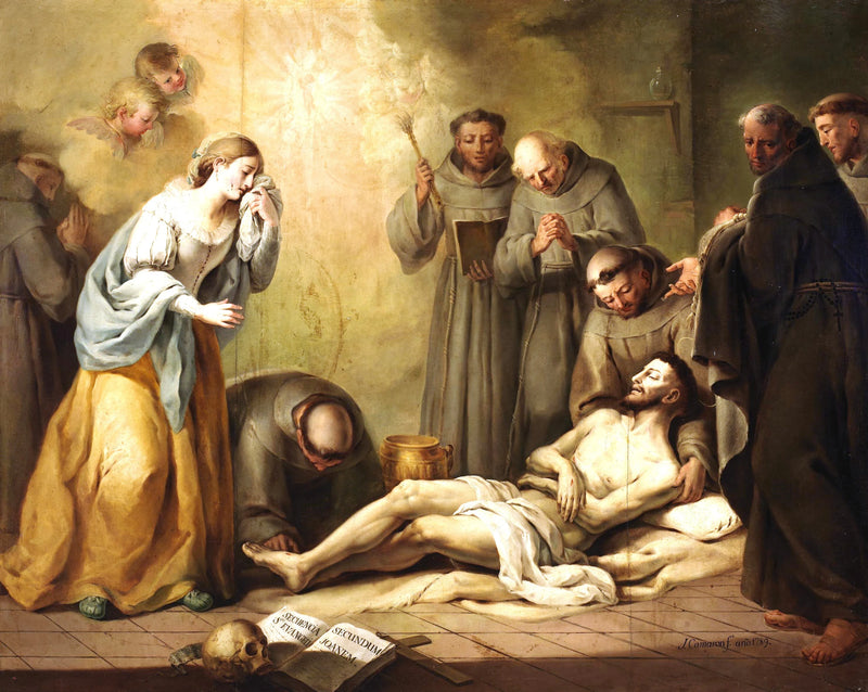 La mort de saint François - José Camarón Boronat
