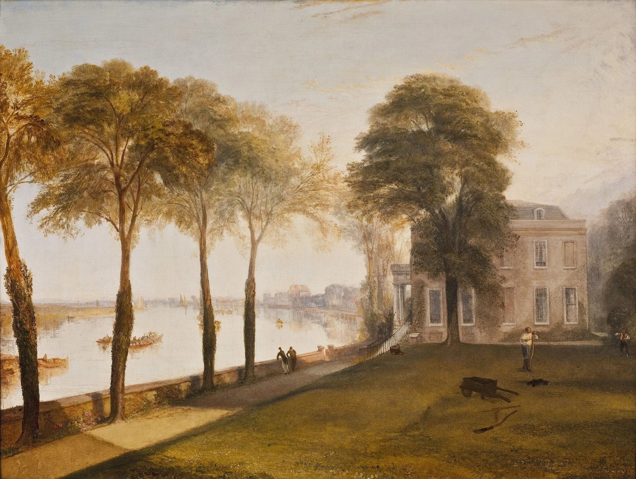 Mortlake Terrace: Early Summer Morning - J. M. W. Turner image 1 copie de tableau peinte à la main