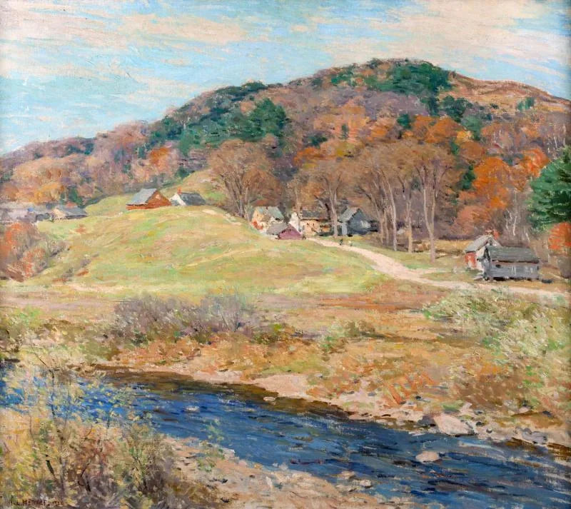 Mosaïque de novembre - Willard Metcalf image 1 copie de tableau peinte à la main