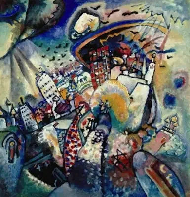 Moscou I - Vassily Kandinsky image 1 copie de tableau peinte à la main