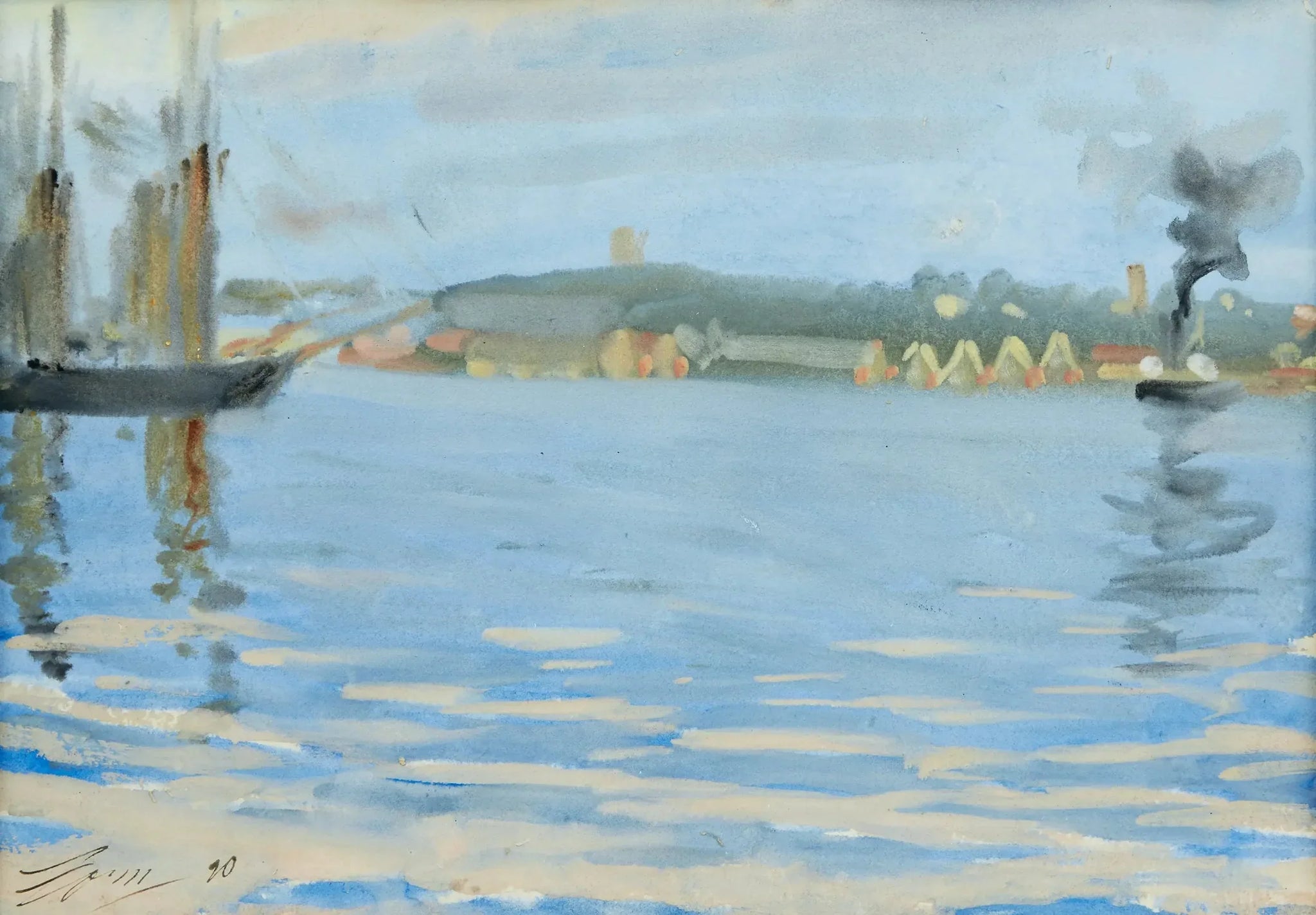 Motif de Skeppsholmen - Anders Zorn image 1 copie peinte à la main à l’huile
