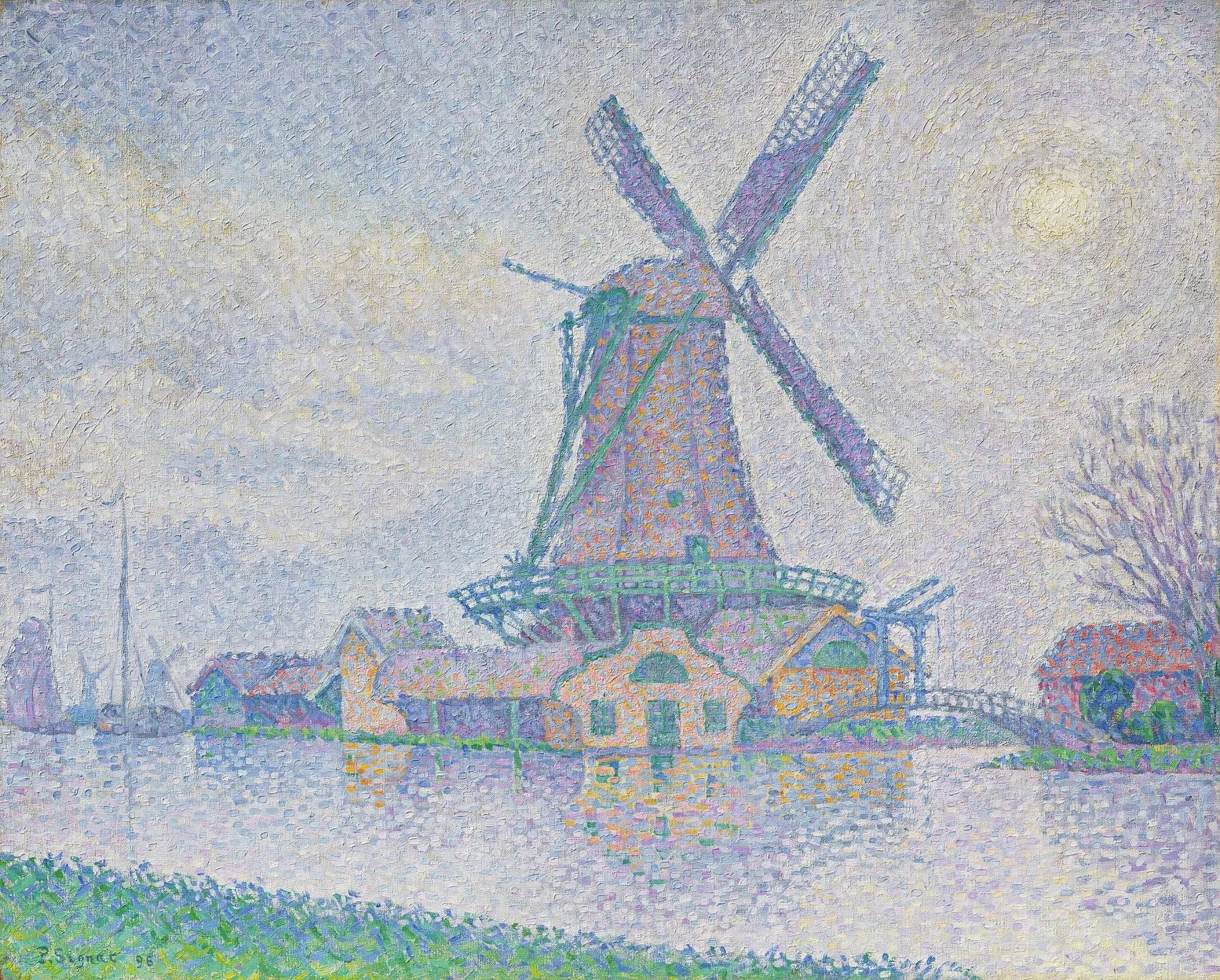 Moulin d'Edam - Paul Signac image 1 reproduction de peinture à l’huile