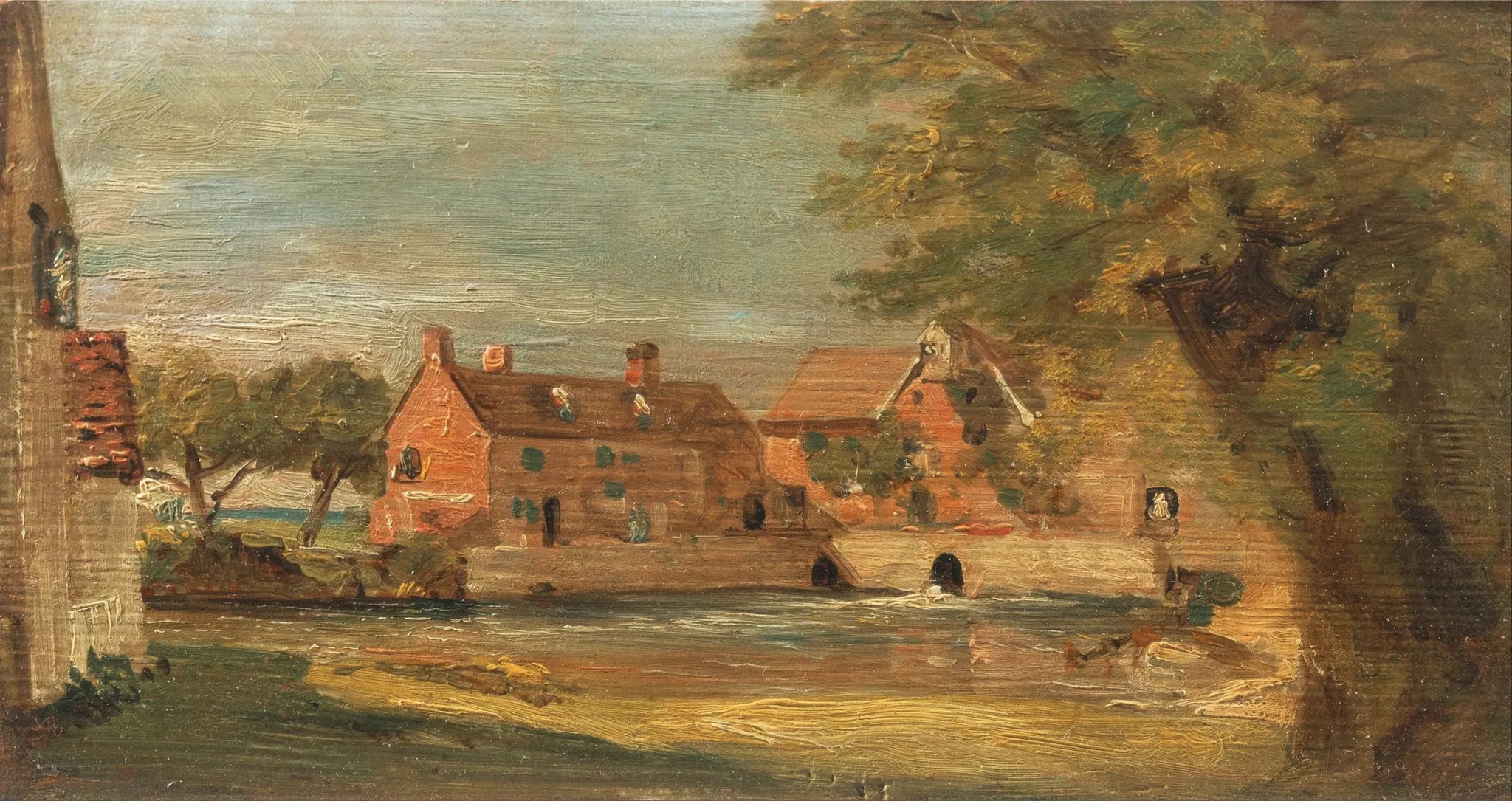 Moulin de Flatford - John Constable image 1 reproduction de peinture à l’huile