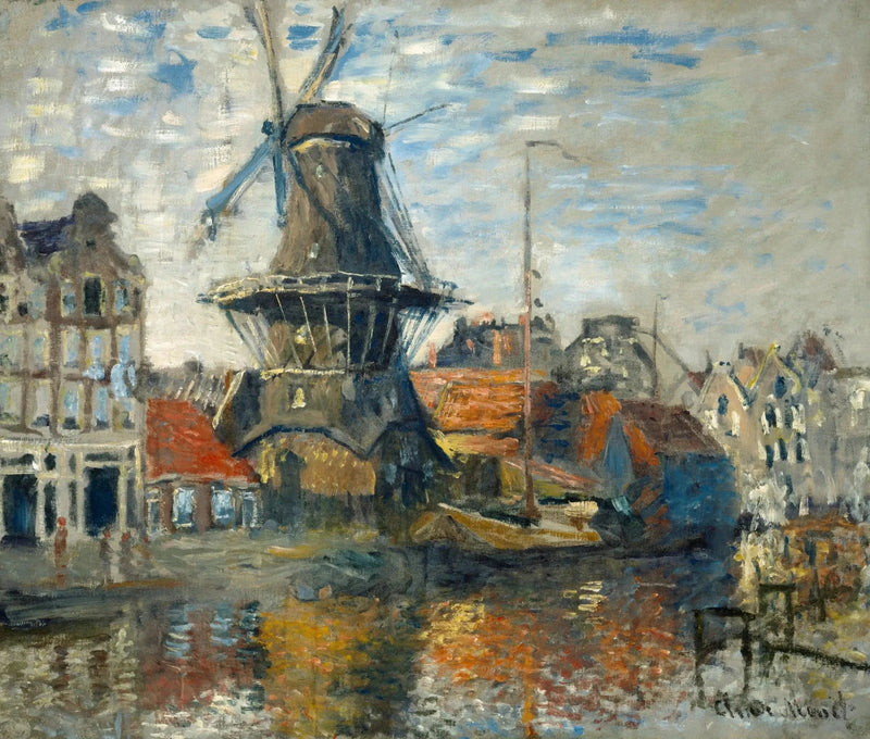 Млин на Onbekende Gracht в Амстердамі W302 - Клод Моне