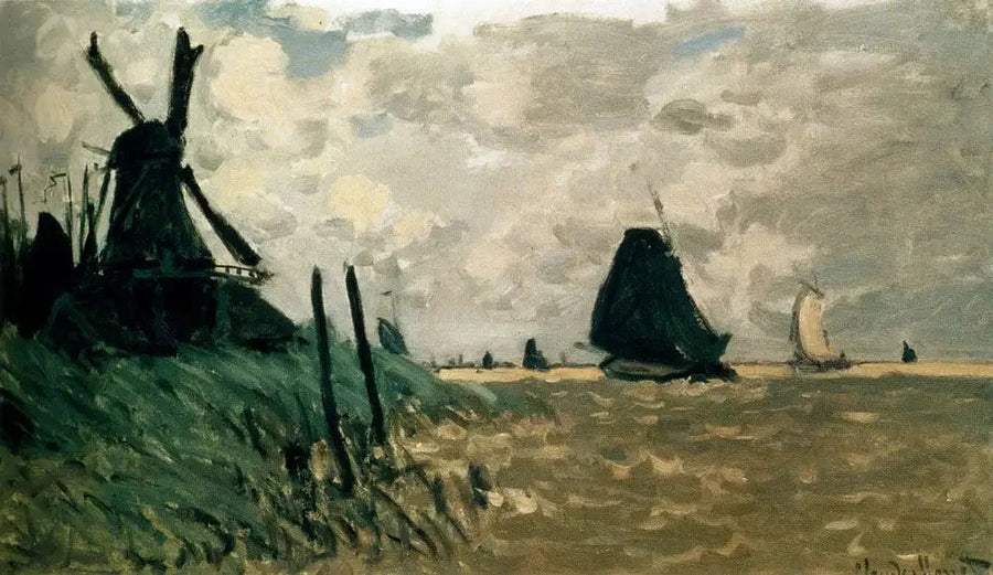 Un moulin à vent près de Zaandam W178 – Claude Monet