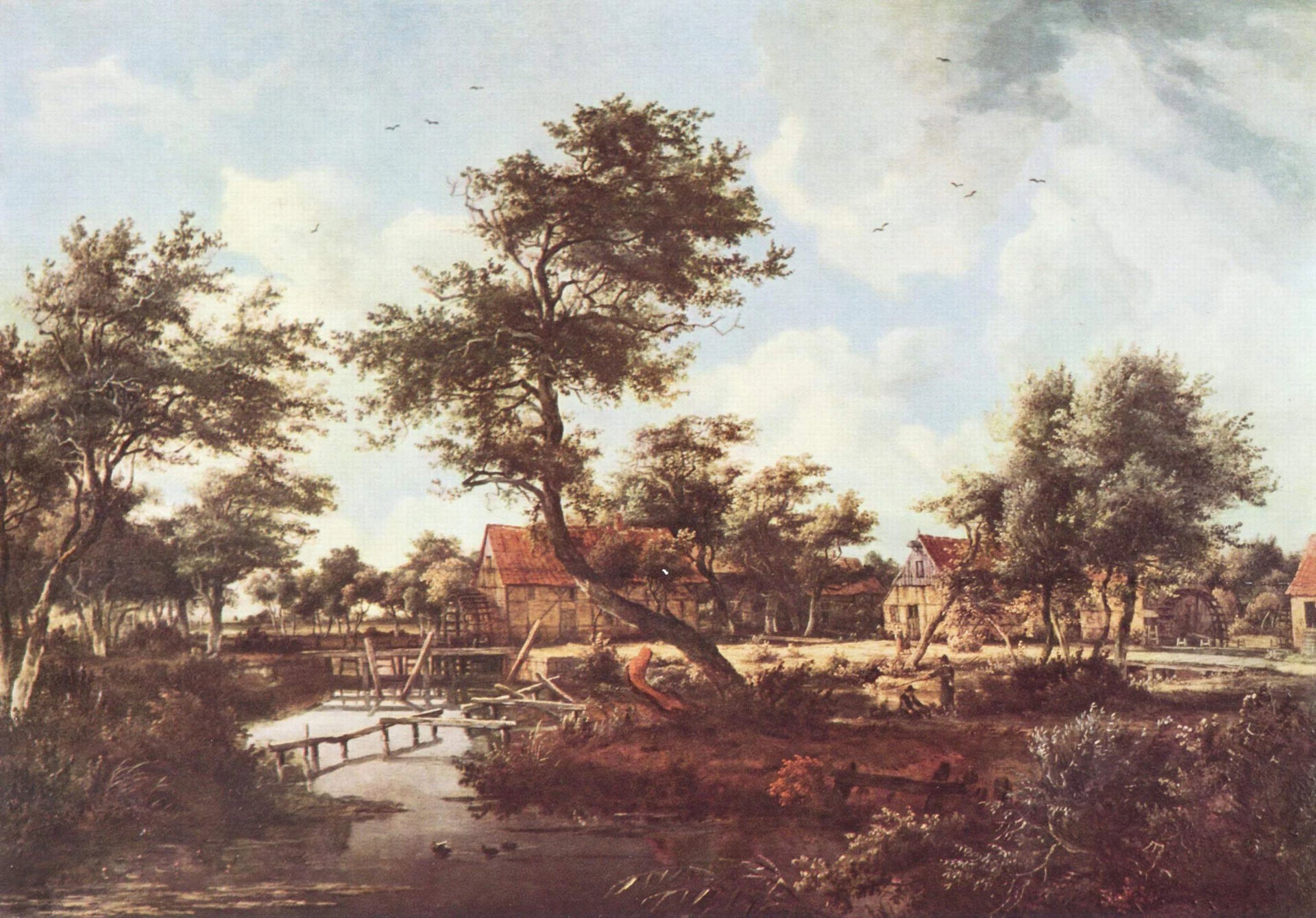 Les moulins à eau de Singraven près de Denekamp - Meindert Hobbema
