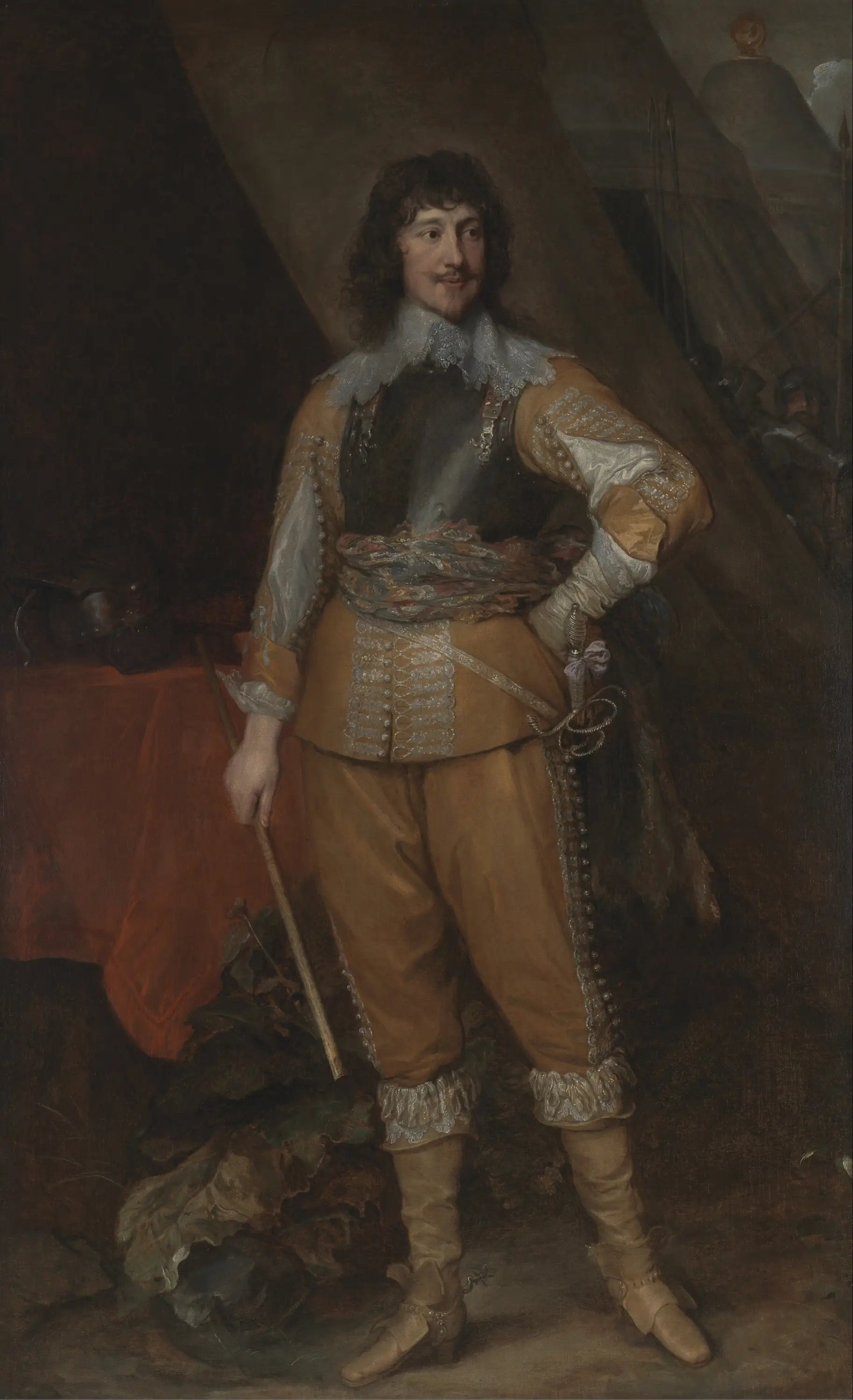 Mountjoy Blount, comte de Newport - Antoine van Dyck image 1 copie de tableau peinte à la main