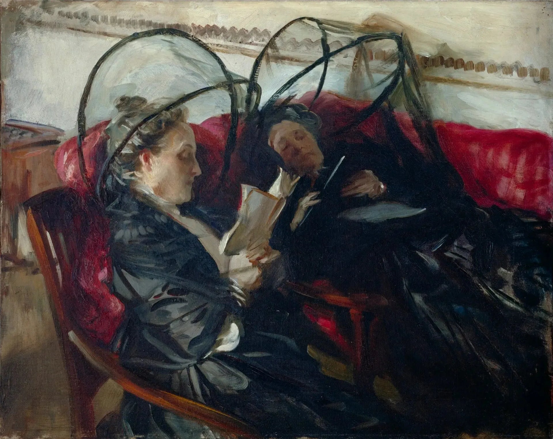 Moustiquaires - John Singer Sargent image 1 reproduction d’œuvre d’art à l’huile