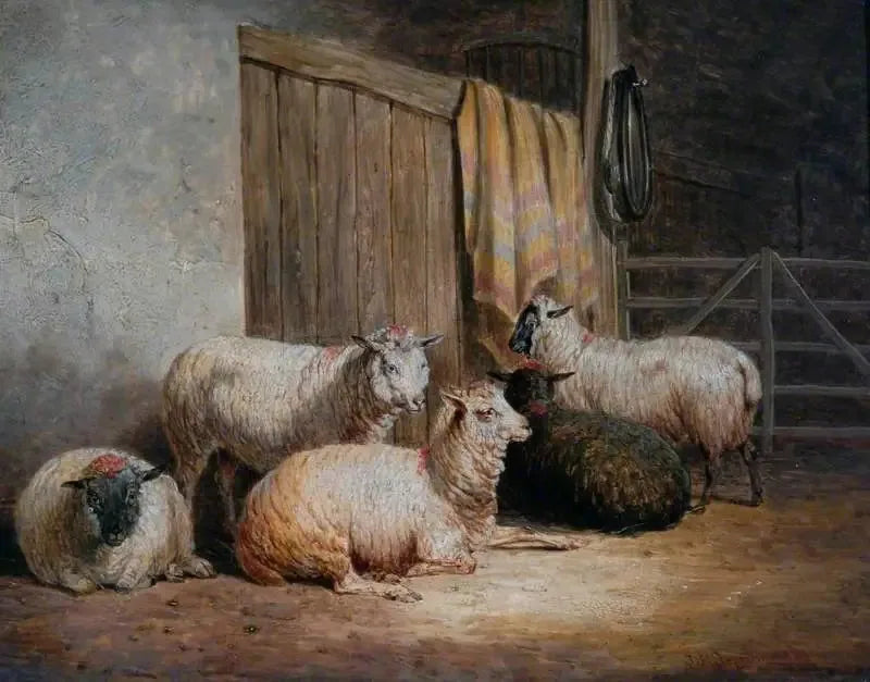 Mouton - John Frederick Herring, Sr. image 1 tableau peint à l’huile sur toile