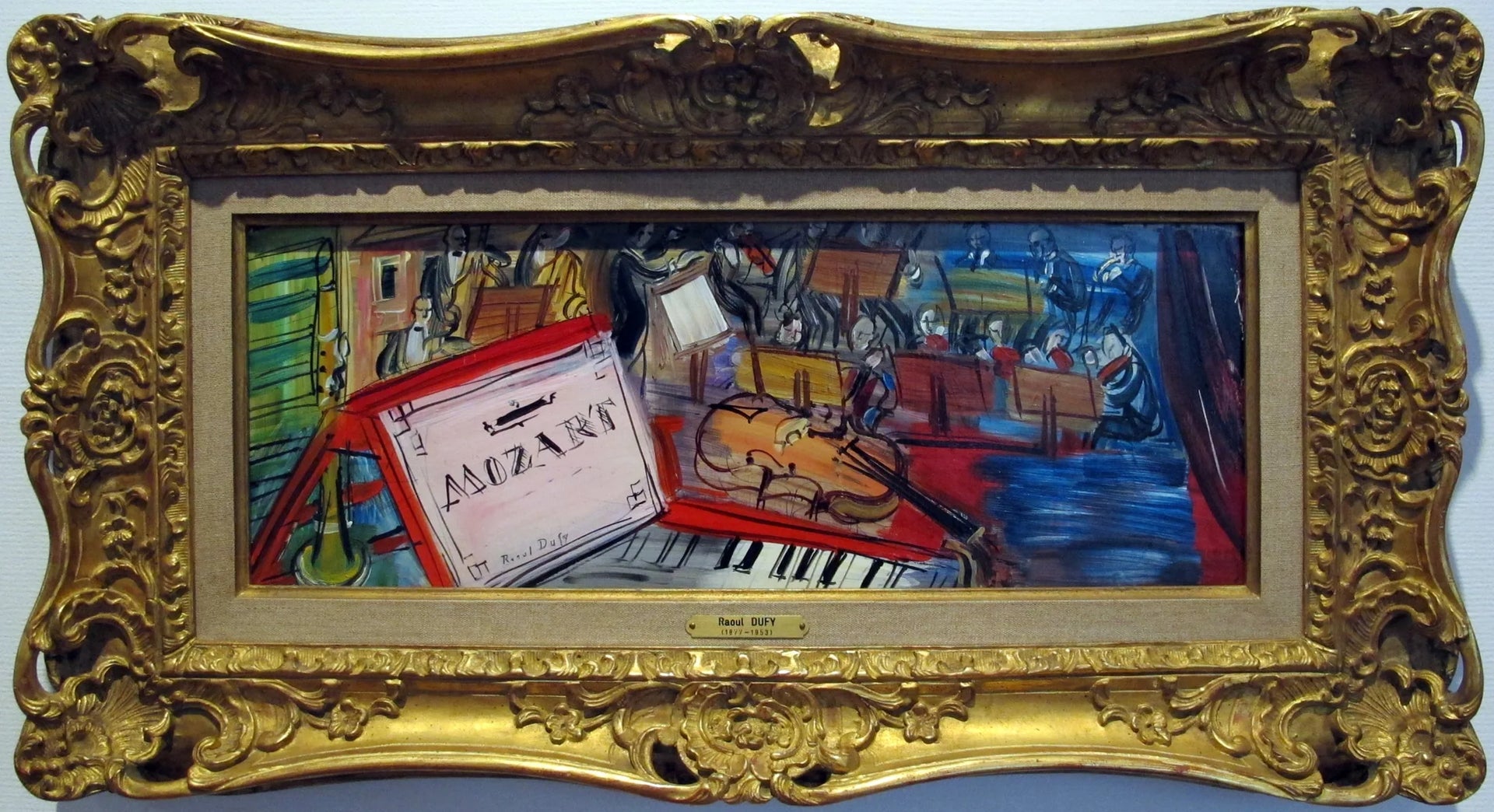 Mozart - Raoul Dufy image 1 reproduction artisanale de tableau