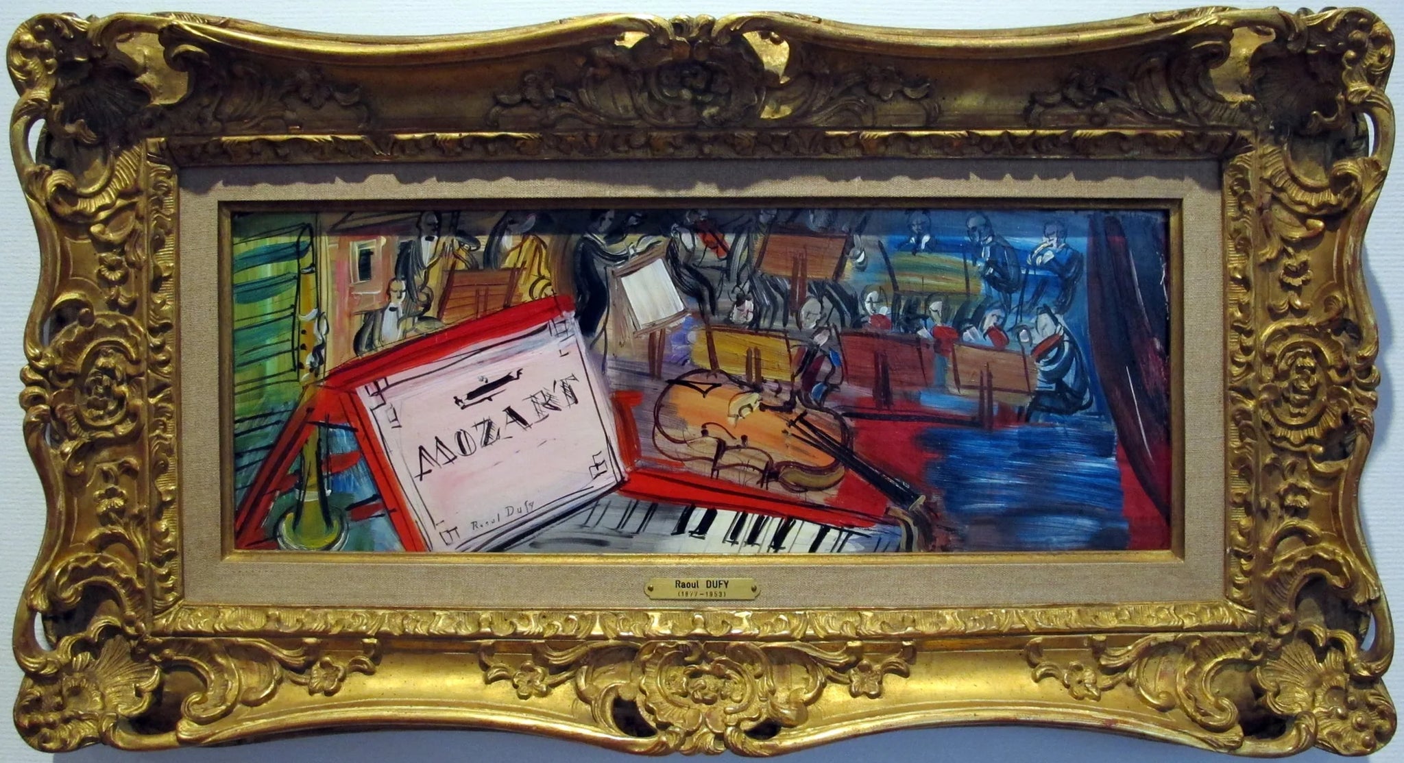 Mozart - Raoul Dufy image 1 reproduction artisanale de tableau