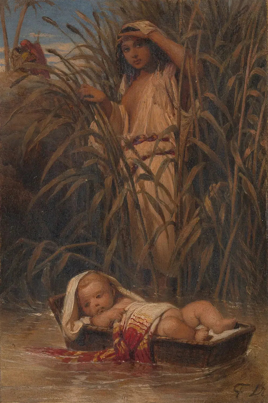 Mozes in het biezenkistje - Paul Delaroche
