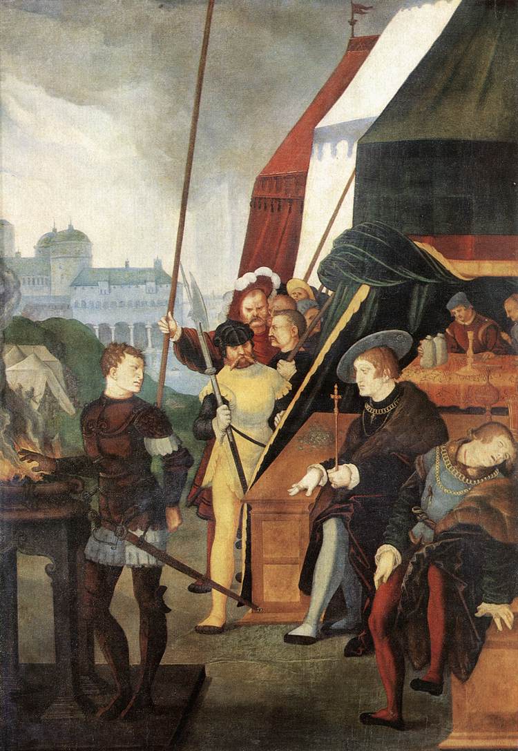 Mucius Scævola devant Porsenna - Hans Baldung Grien - Alpha Reproduction