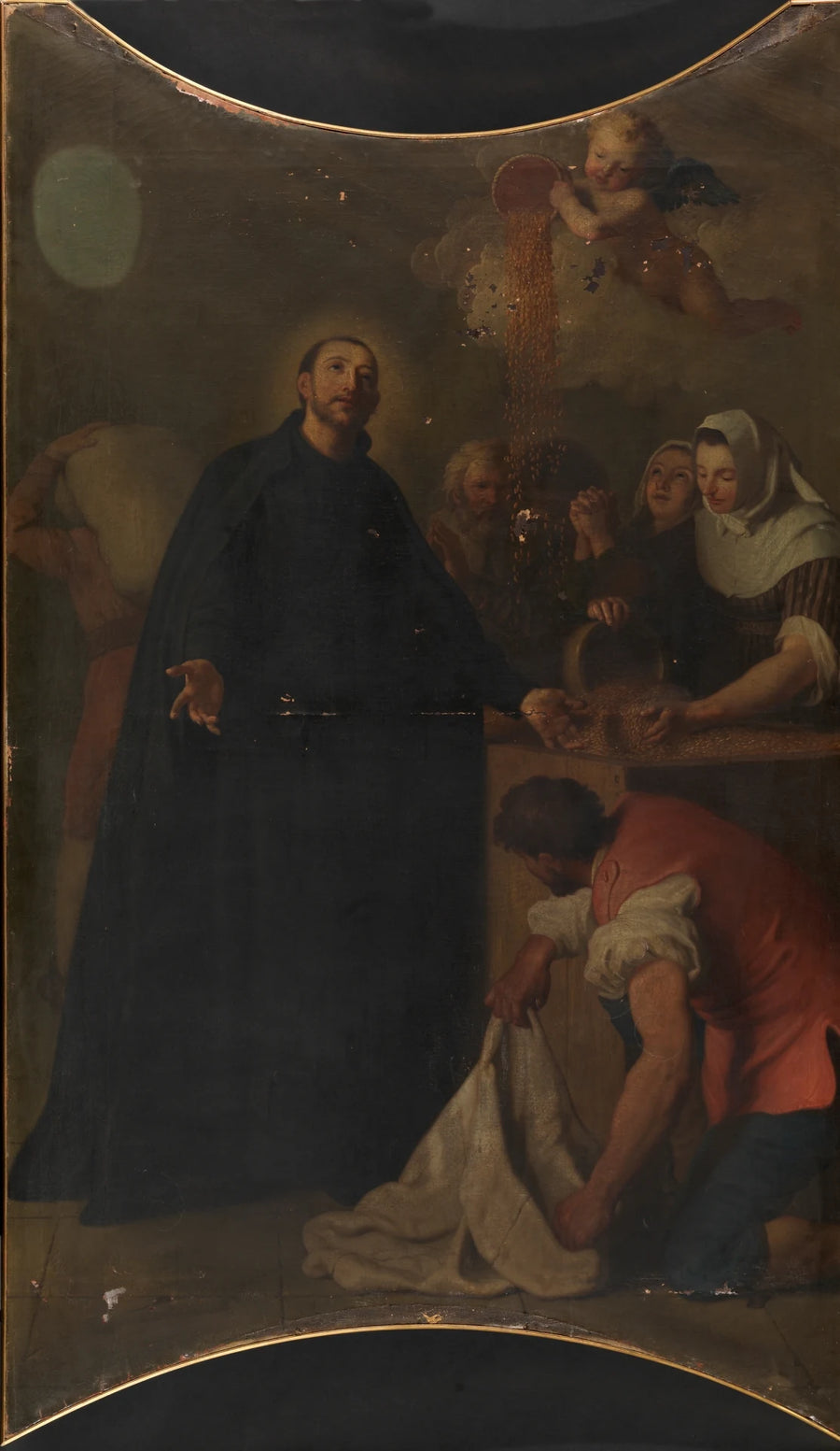 Multiplication du blé dans la ville du Puy par Saint François de Régis - Michel-Ange Houasse