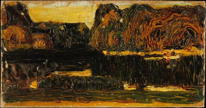 Munich, jardin anglais (Lac et Canot) - Vassily Kandinsky