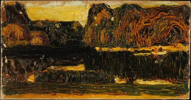 Munich, jardin anglais (Lac et Canot) - Vassily Kandinsky