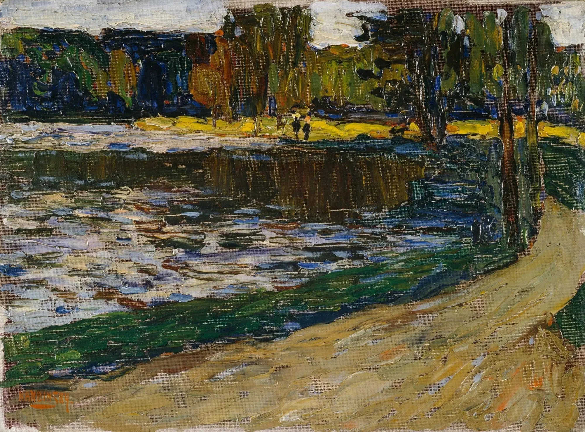 Munich - Jardin anglais - Vassily Kandinsky image 1 tableau peint à l’huile sur toile
