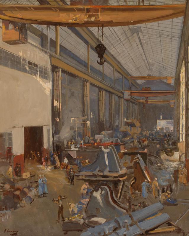 Munitions, Newcastle - John Lavery image 1 reproduction artisanale de tableau