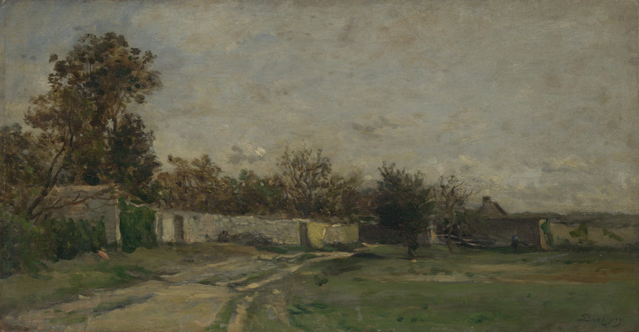 Le Mur du Jardin, Auvers-sur-Oise - Charles-François Daubigny