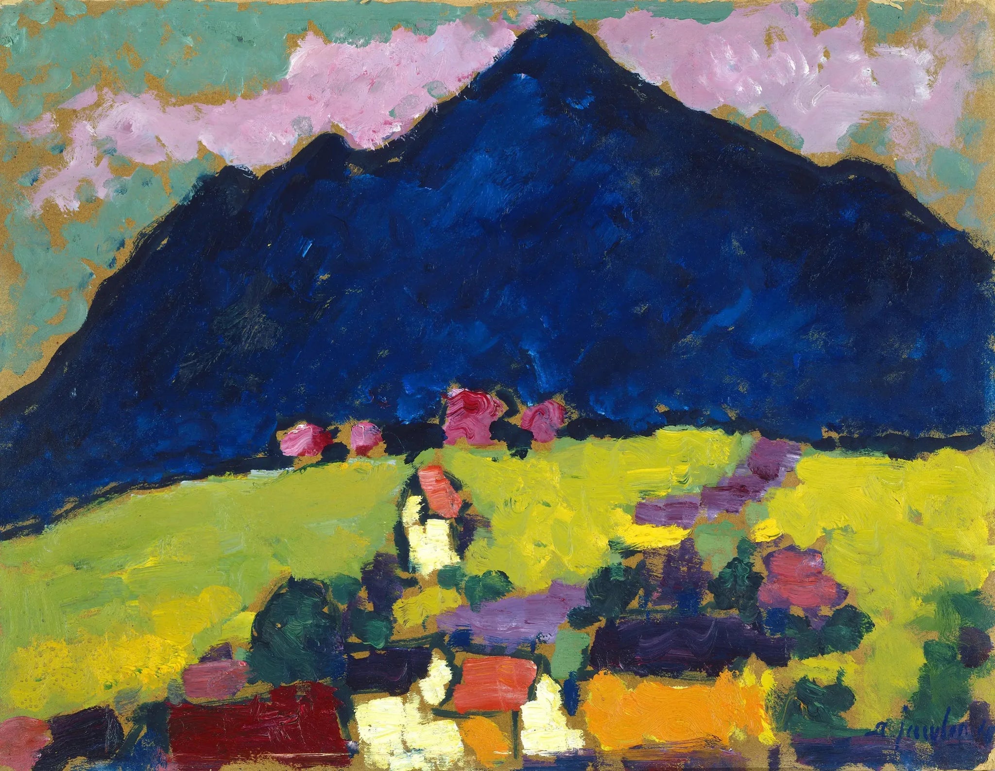 Murnau - Alexej von Jawlensky image 1 copie de tableau peinte à la main