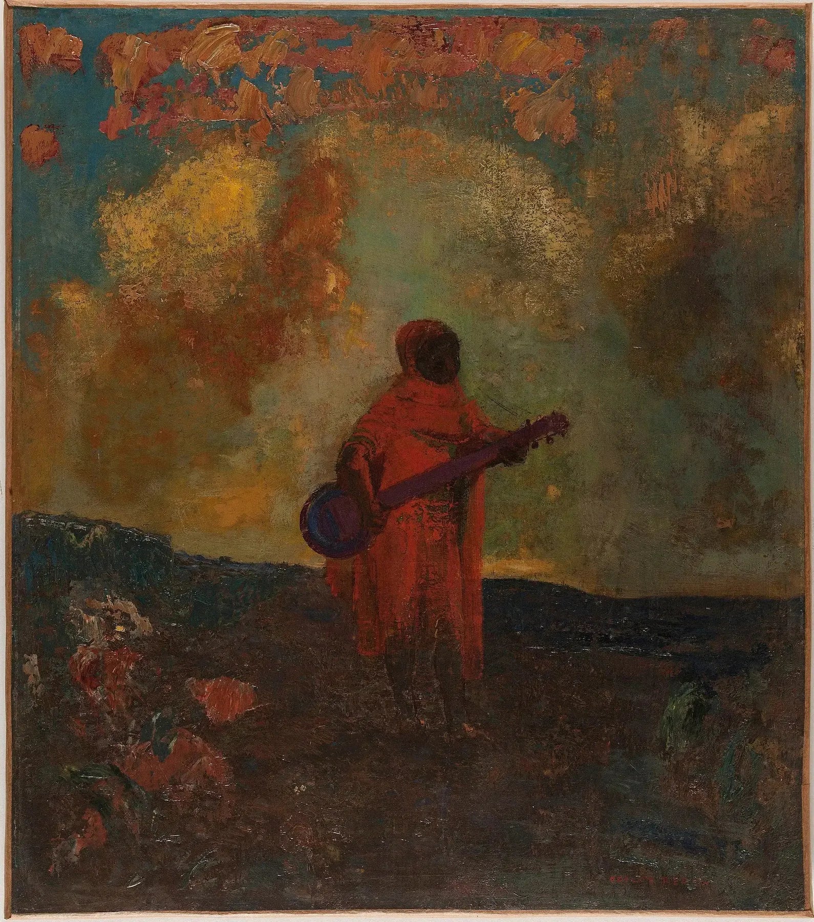 Musicien arabe - Odilon Redon image 1 reproduction artisanale de tableau