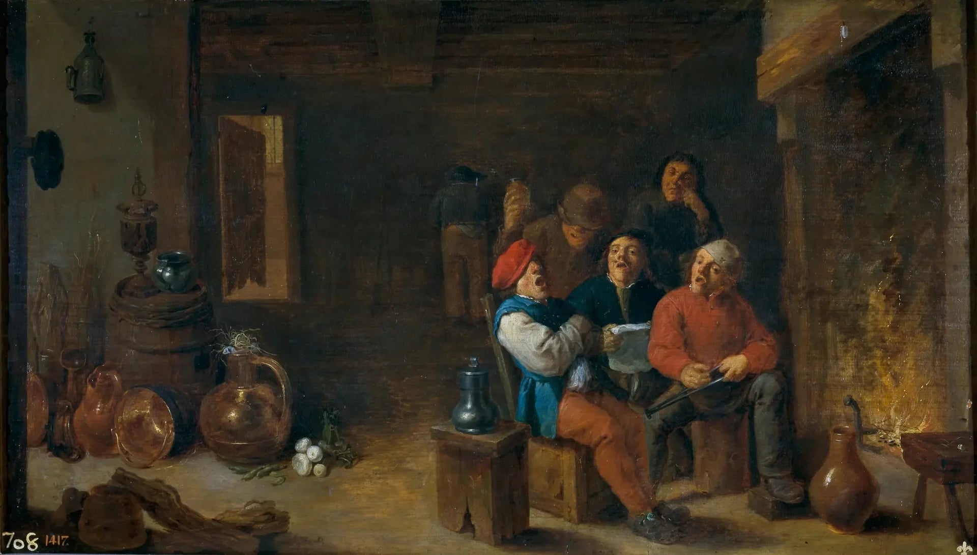 Musique dans la cuisine - David Teniers le Jeune image 1 copie de tableau peinte à la main