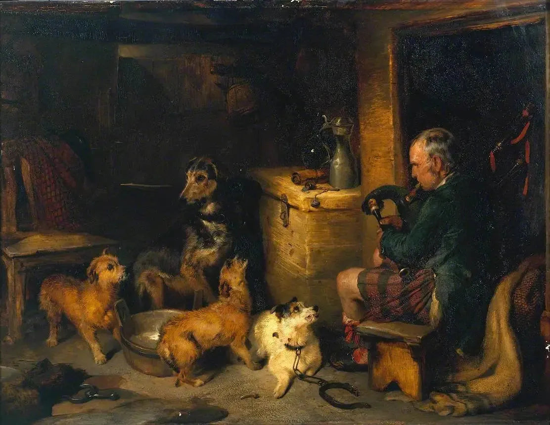 Musique des Highlands - Edwin Henry Landseer image 1 reproduction d’œuvre d’art à l’huile