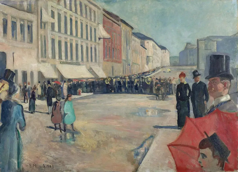 Musique sur Karl Johan - Edvard Munch