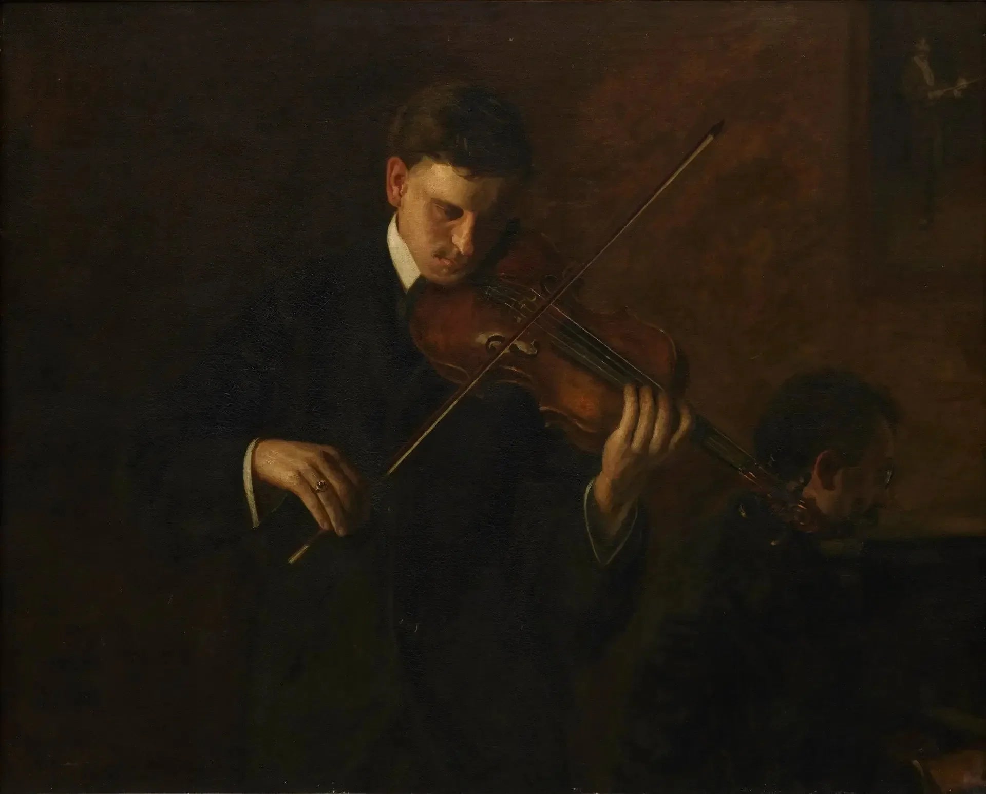 Musique - Thomas Eakins image 1 copie peinte à la main à l’huile
