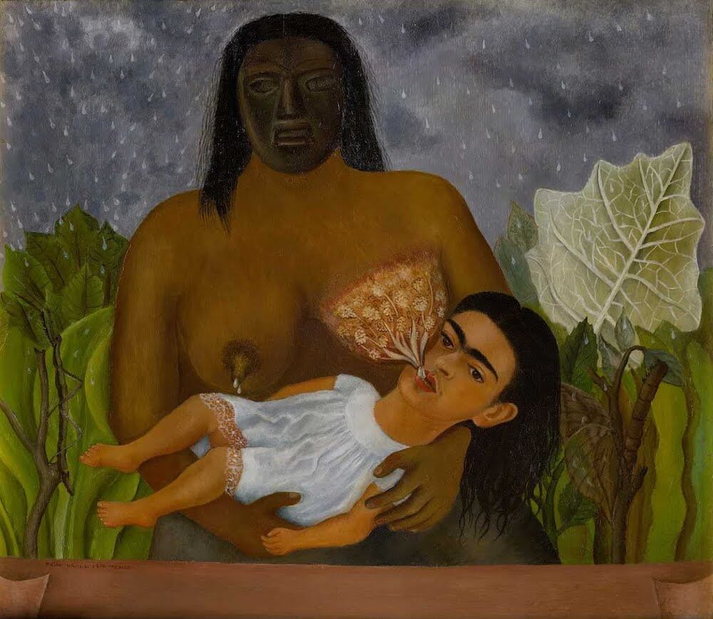 Ma nourrice et moi - Frida Kahlo image 1 reproduction de peinture à l’huile