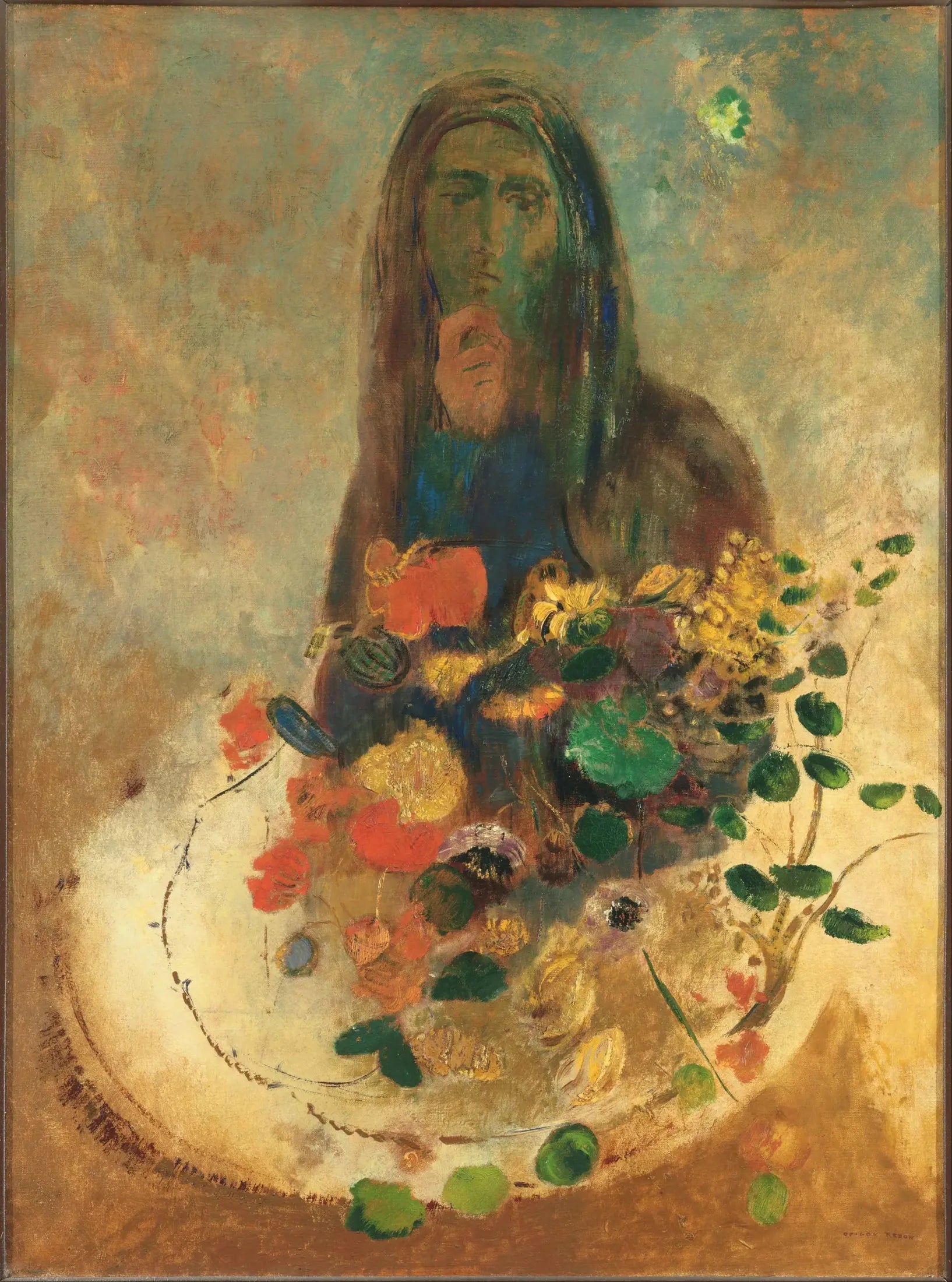 Mystère - Odilon Redon image 1 copie peinte à la main à l’huile