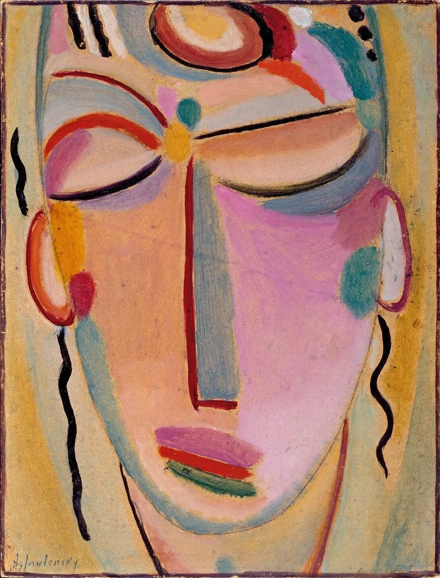Mystischer Kopf: Meditation - Alexej von Jawlensky