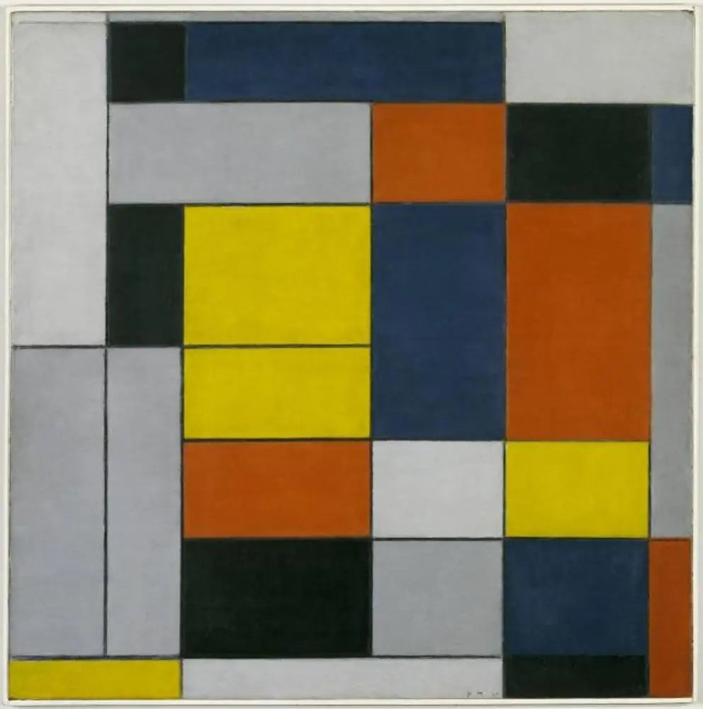N° VI / Composition N° II - Piet Mondrian image 1 tableau peint à l’huile sur toile