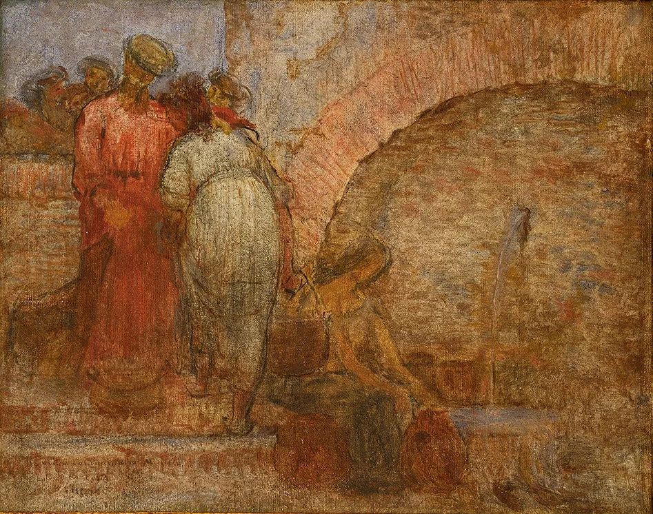 Na fonte - Eliseu Visconti image 1 reproduction artisanale de tableau