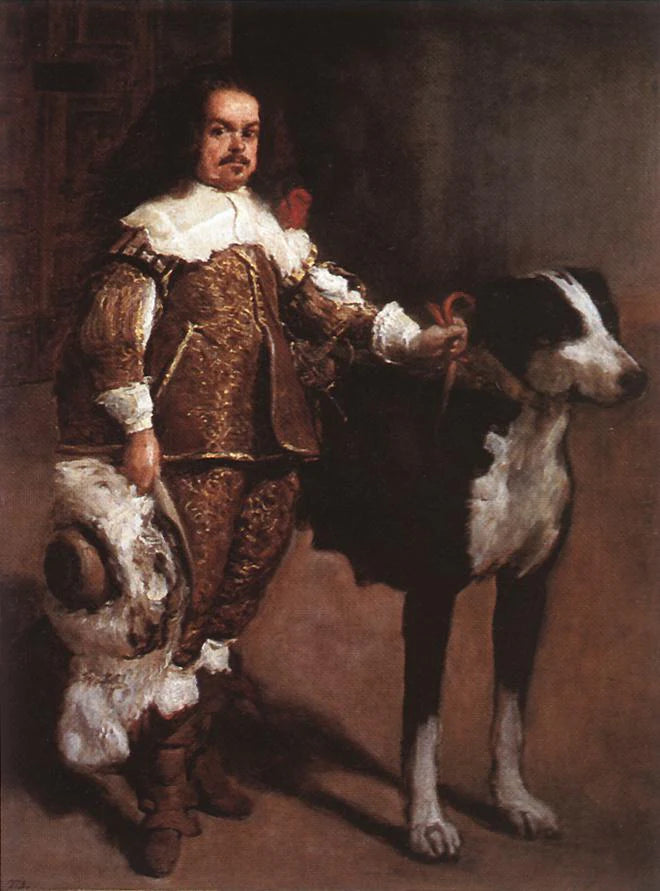 Nain avec un chien - Artiste inconnu
