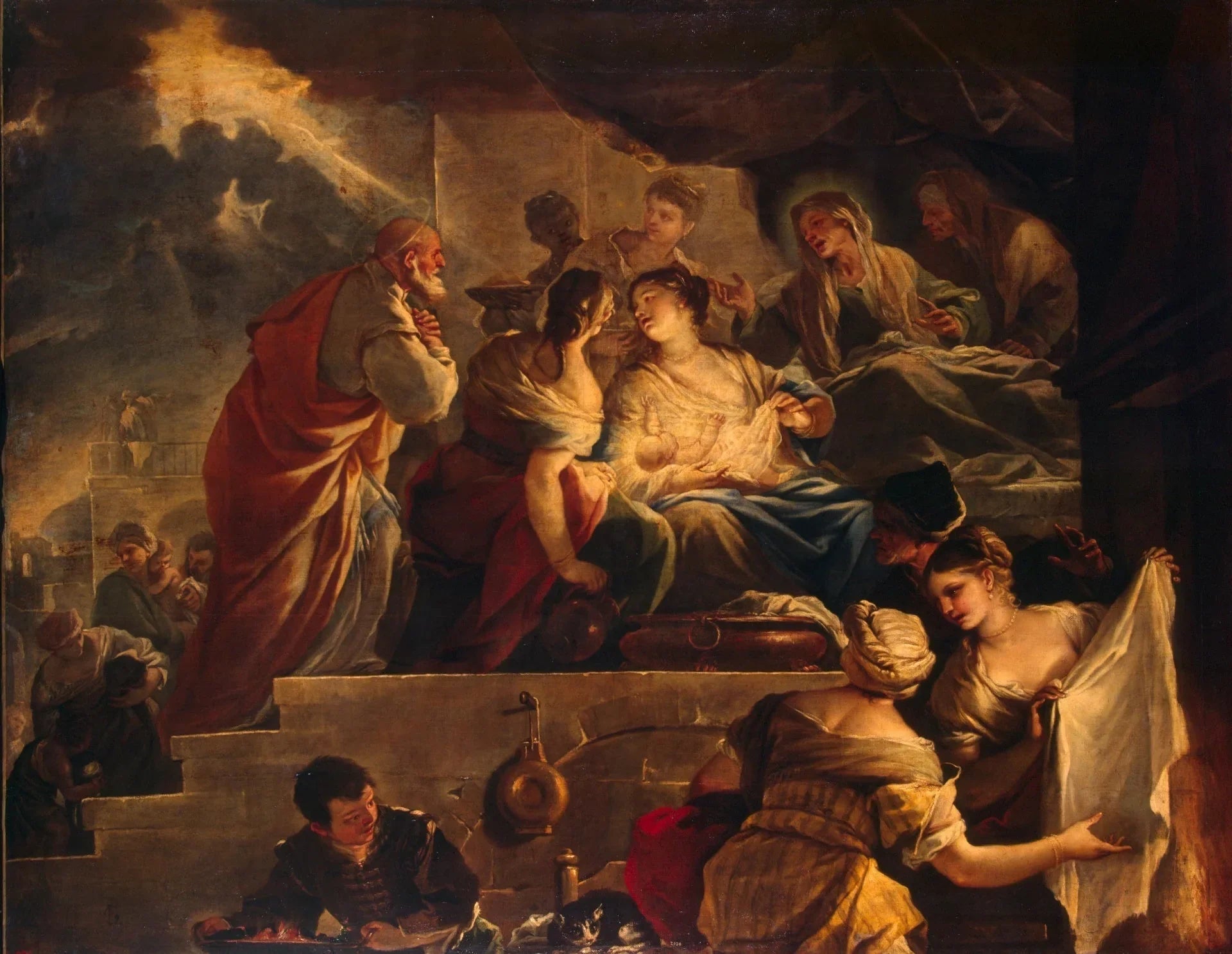 Naissance de saint Jean-Baptiste - Luca Giordano image 1 reproduction d’œuvre d’art à l’huile
