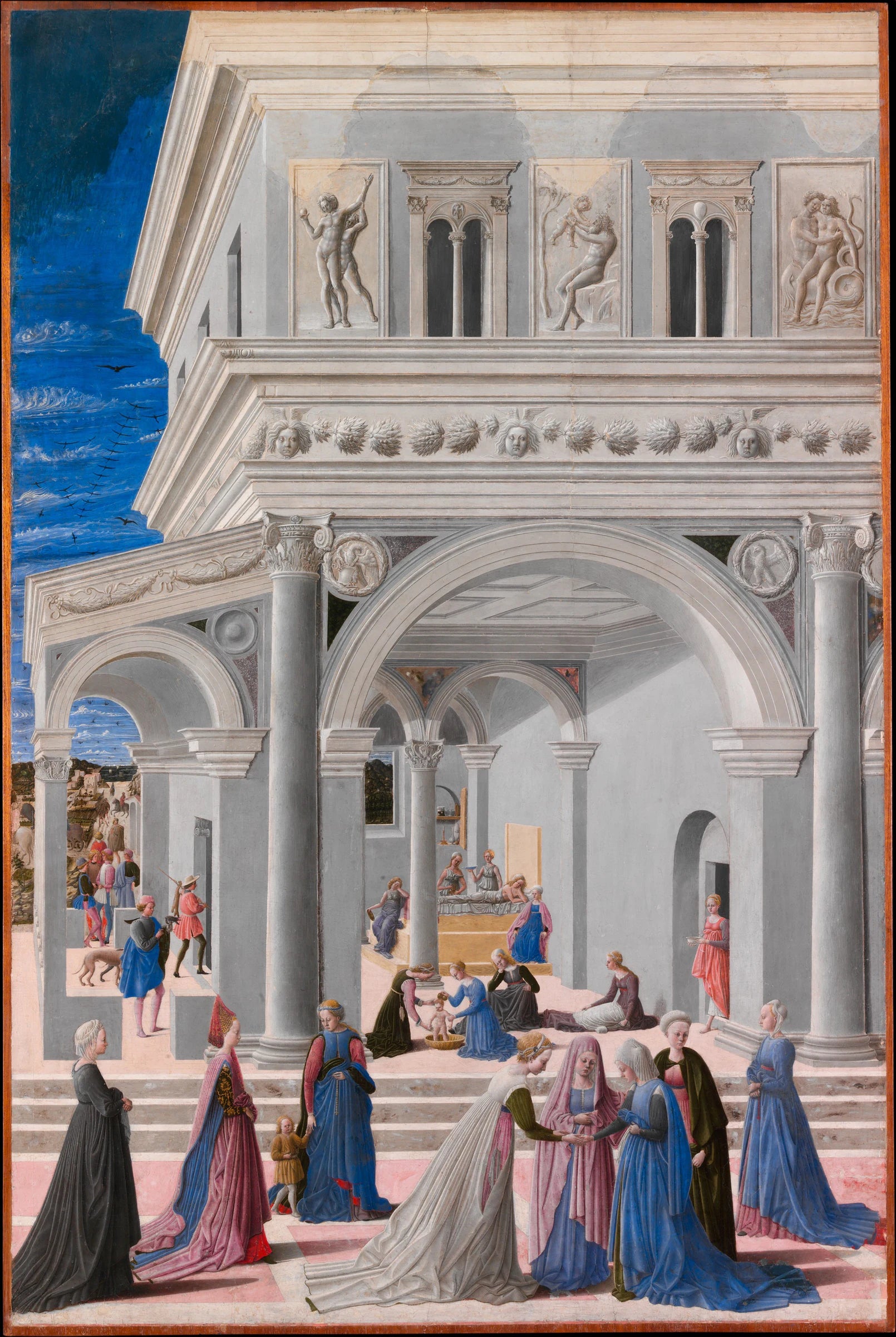 La Naissance de la Vierge - Fra Carnevale (Bartolomeo di Giovanni Corradini)
